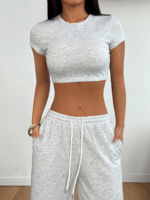 ODM-Women's Breathable, Eco-friendly, Sporty-style Long Two-Piece Set - Image 2