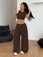ODM-Women's Breathable, Eco-friendly, Sporty-style Long Two-Piece Set - Image 4