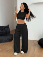 ODM-Women's Breathable, Eco-friendly, Sporty-style Long Two-Piece Set - Image 5