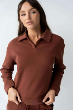 Women Fall Sets 2 Pieces Outfit Long Sleeves Blouse Pants Casual Lounge Comfortable Daily Wear Clothing Autumn Wholesale Factory - Image 5